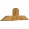 Ekena Millwork Portland Rough Sawn Timber Gable Bracket, Western Red Cedar, 48"W x 16"H x 6"D x 6"F, 8/12 Pitch GBW048X16X0606POR00RWR - alternate 2